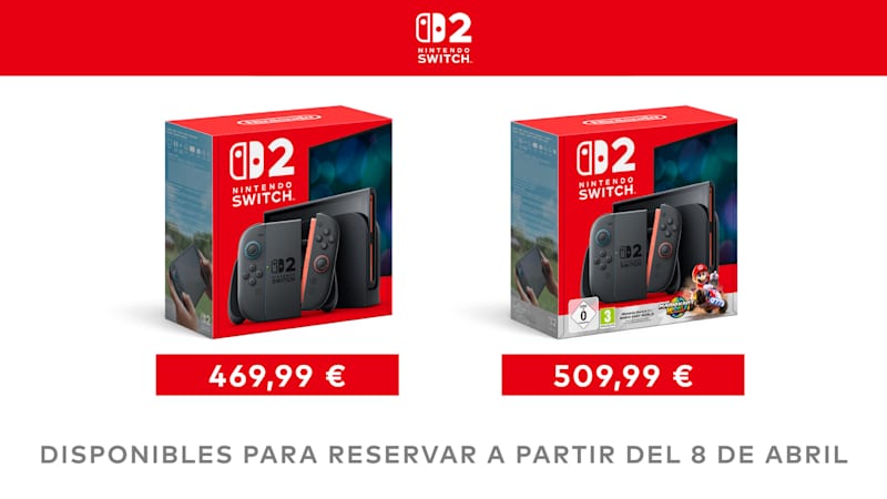 Las reservas de consolas Nintendo Switch 2 en My Nintendo Store se abren el 8 de abril.